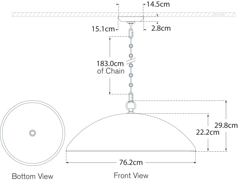 Elliot Grande Pendant Blueprint