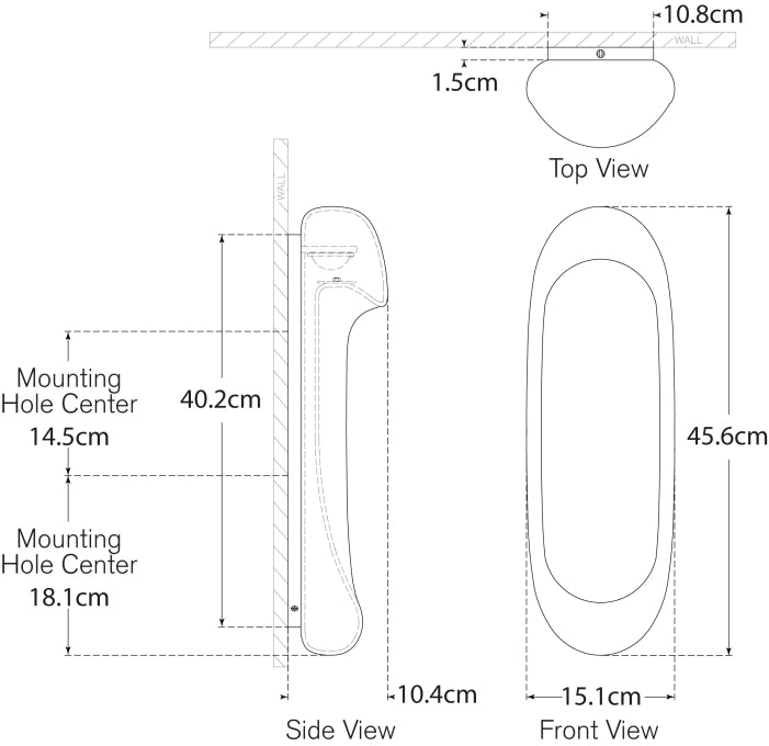 Esculpa 18" Elongated Wall Light Blueprint