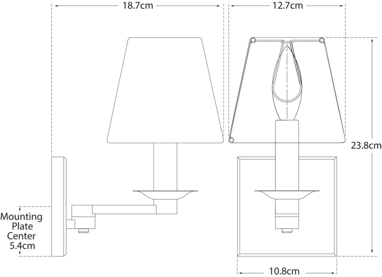 Evans Single Arm Sconce Blueprint