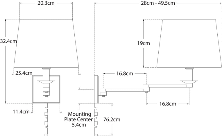 Evans Swing Arm Sconce Blueprint