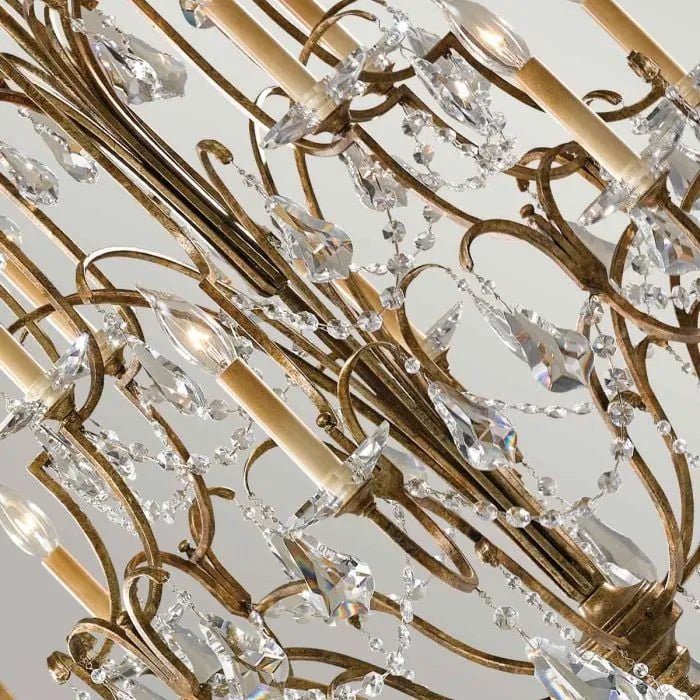 Valentina Medium Chandelier, a premium Chandelier light by Visual Comfort & Co. Close - up image of its design.