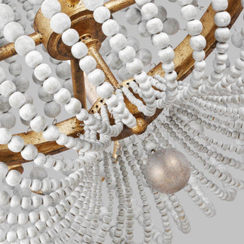 Marielle Medium Chandelier, a premium Chandelier light by Visual Comfort & Co. Close - up image of its design.