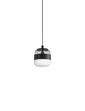 Lampada a sospensione Futura piccola - Matte Black / Bianco Nero