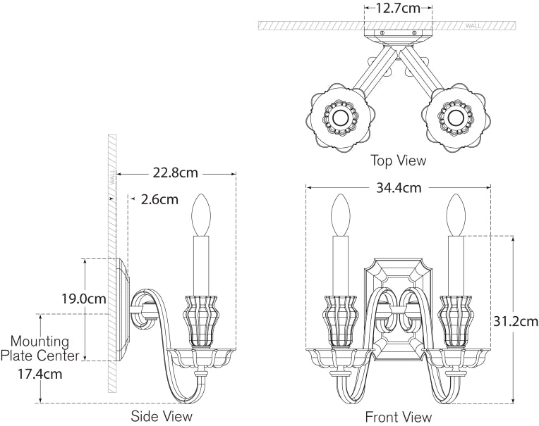 Falaise Double Sconce Blueprint