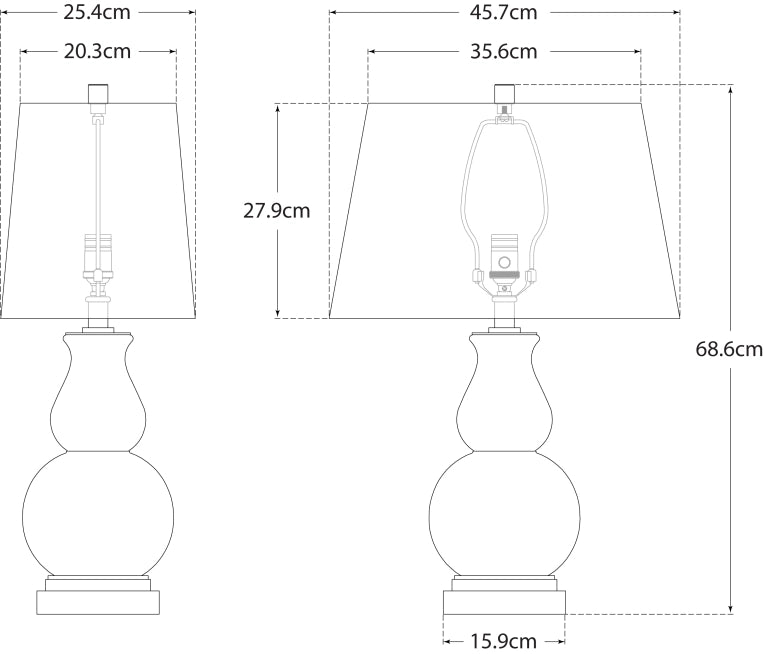 Fang Gourd Table Lamp Blueprint