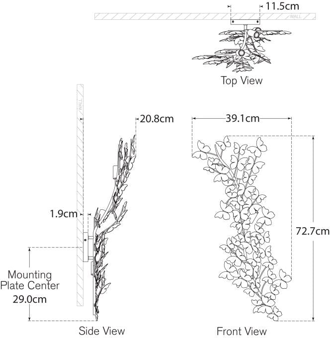Farfalle Large Sconce Blueprint