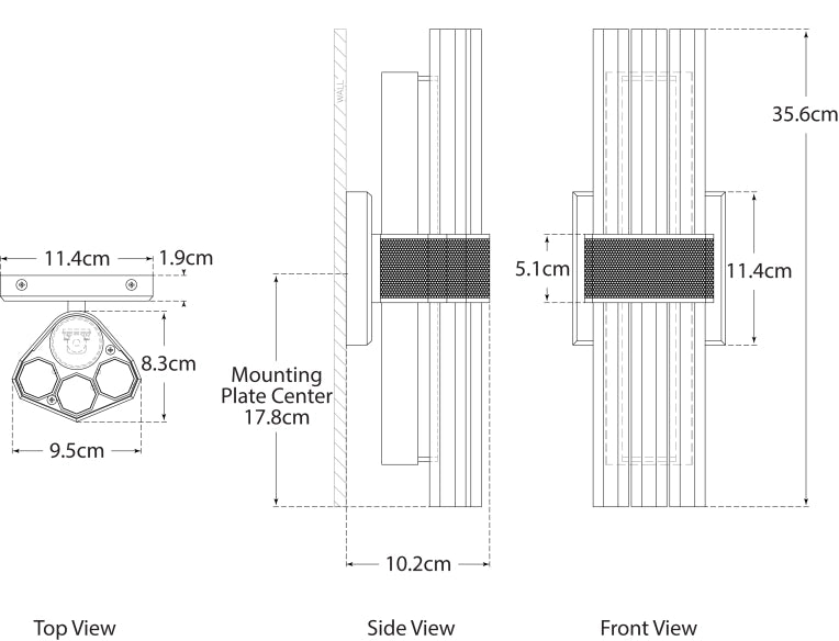 Fascio 14" Sconce Blueprint