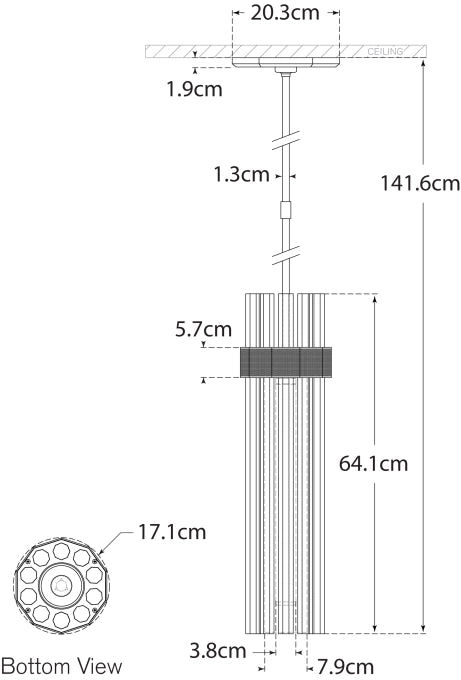 Fascio Medium Pendant Blueprint