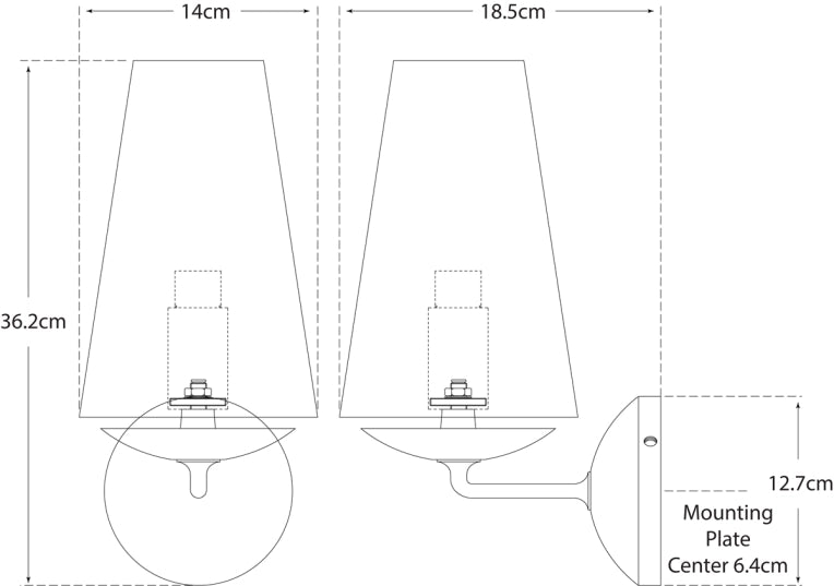 Fontaine Single Sconce Blueprint
