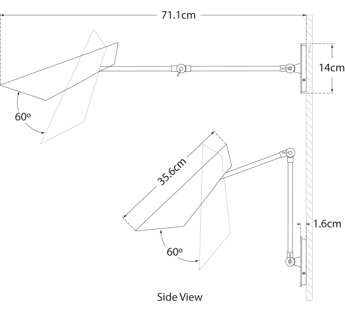 Franca Double Library Wall Light Blueprint
