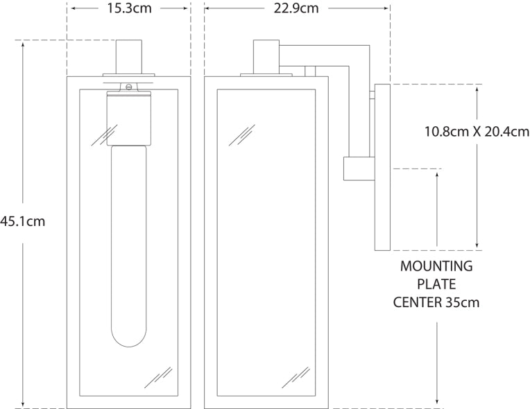 Fresno Framed Medium Sconce Blueprint