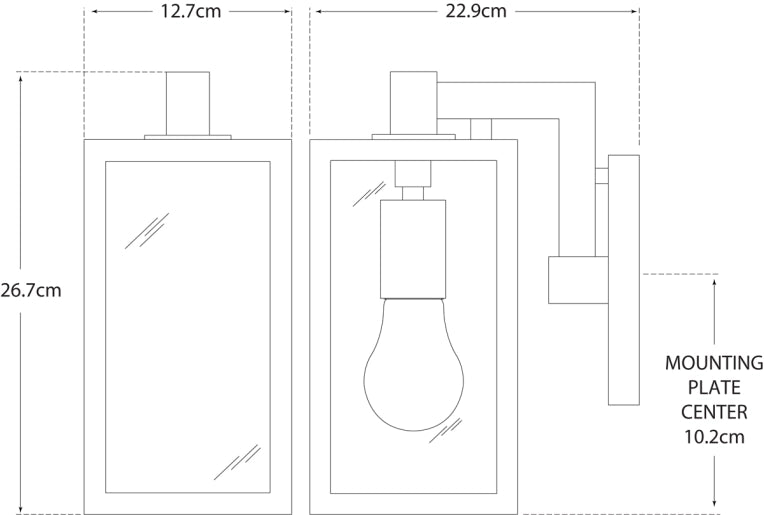Fresno Framed Short Sconce Blueprint