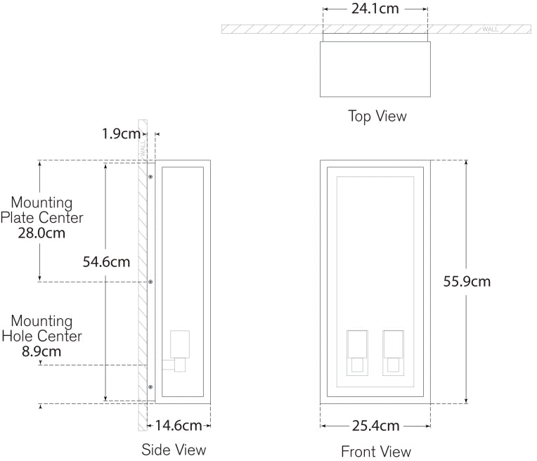 Fresno Large 2-Light 3/4 Wall Lantern Blueprint