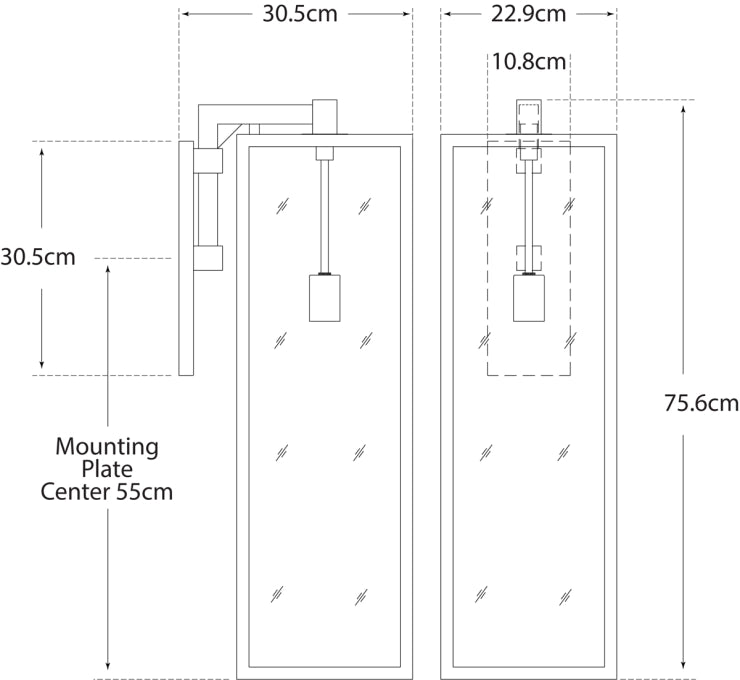 Fresno Long Wall Sconce Blueprint