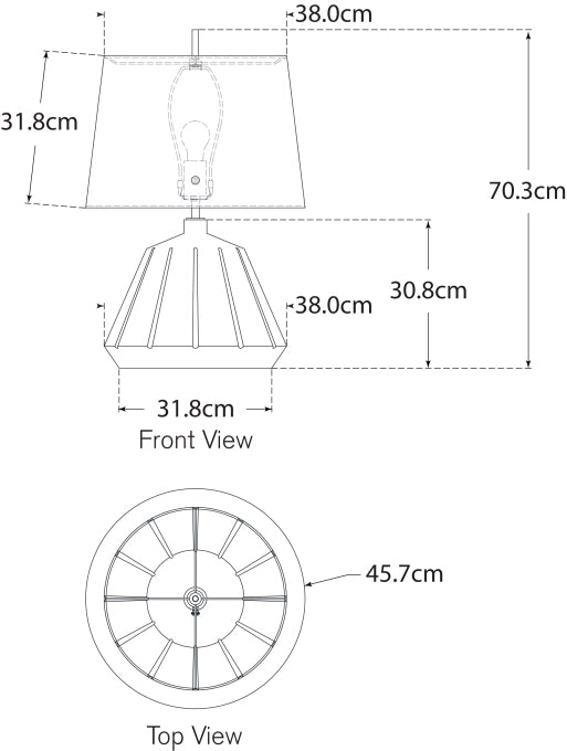 Frey Medium Table Lamp Blueprint