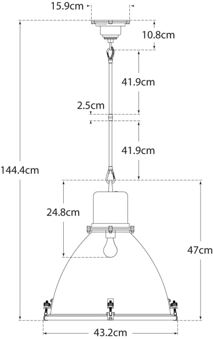 Pendente Medio Fulton Progetto