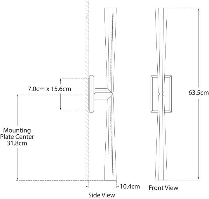 Galahad Linear Sconce Blueprint
