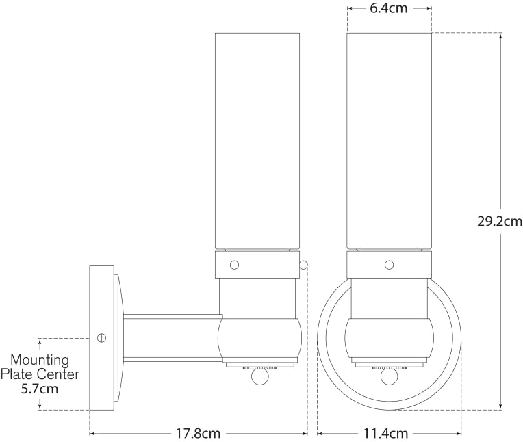 Graydon Single Bath Light Blueprint
