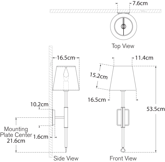 Griffin Tail Sconce Blueprint
