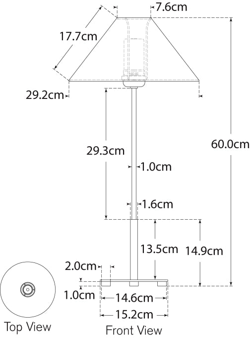 Hackney 24" Cordless Buffet Lamp Blueprint
