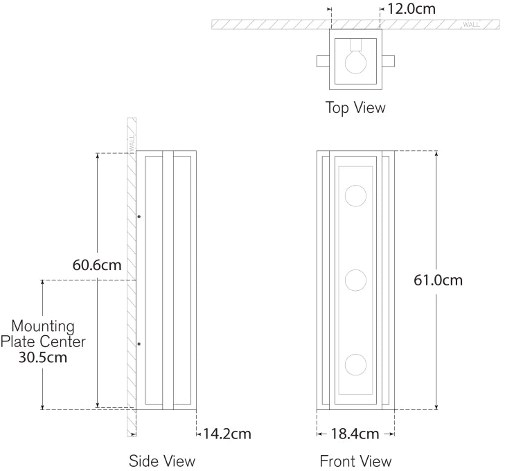 Halle 24" Vanity Light Blueprint