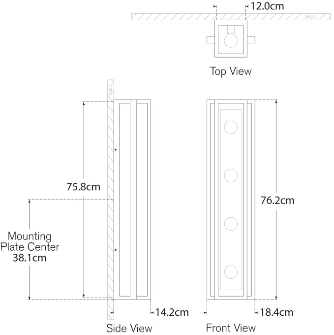 Halle 30" Vanity Light Blueprint