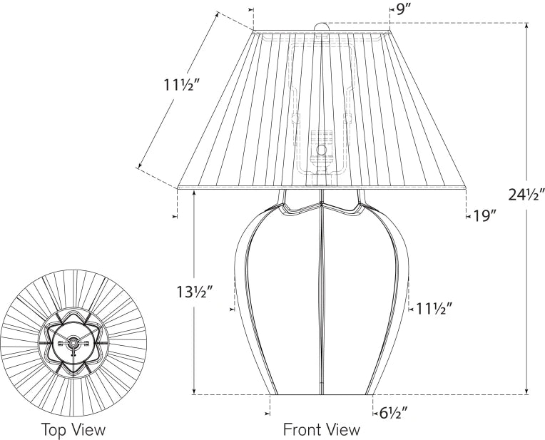Halpern 25" Table Lamp Progetto