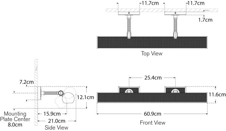 Halwell 24" Picture Light Blueprint