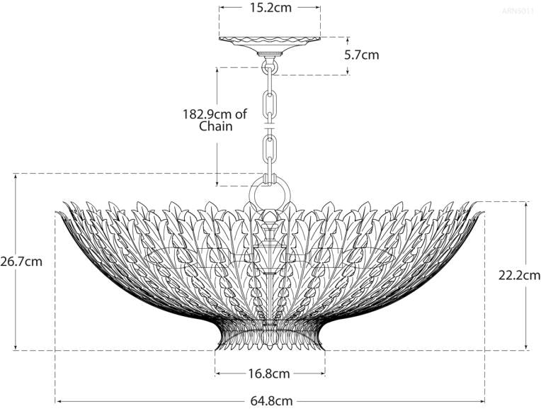 Hampton Medium Chandelier Blueprint