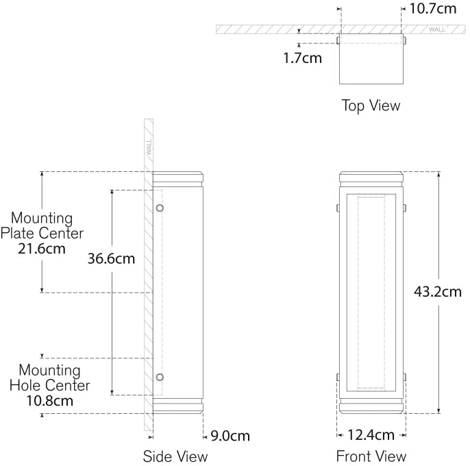 Hayles 17" Bath Light Blueprint
