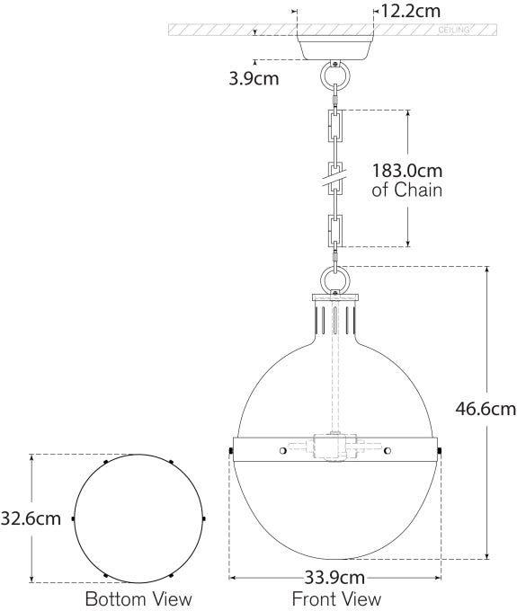 Hicks Large Pendant Blueprint