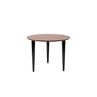 Tavolino alto con piano in legno / 55x65cm