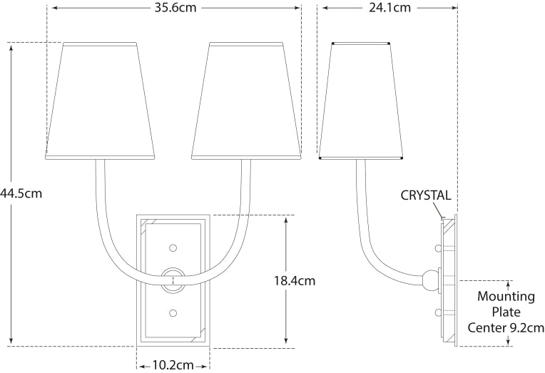 Hulton Double Sconce Blueprint
