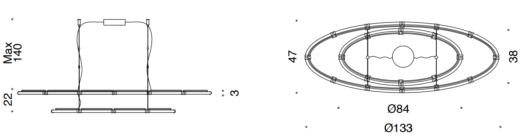 Endless Linear Suspension 682/2 | VC Gallery Milan