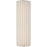 Palati Large Tall Sconce in Polished Nickel with Linen Shade