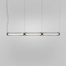 Matt black nickel / Crystal striped vertical glass / L2222