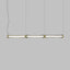 Matt gold 2 / Crystal striped vertical glass / L2222