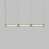 Matt gold 2 / Crystal striped vertical glass / L2222
