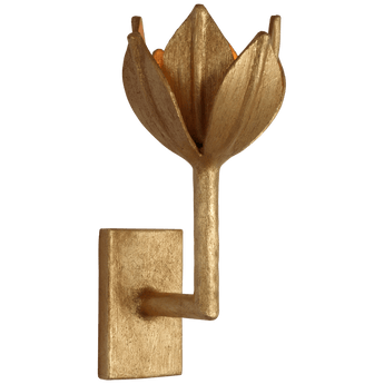 Alberto Small Sconce in Antique Gold Leaf