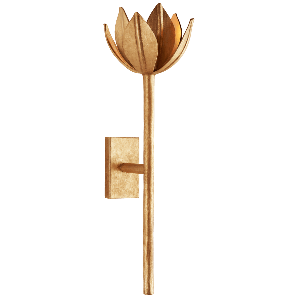 Alberto Medium Sconce in Antique Gold Leaf