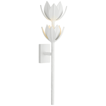 Alberto Large Two Tier Sconce in Plaster White