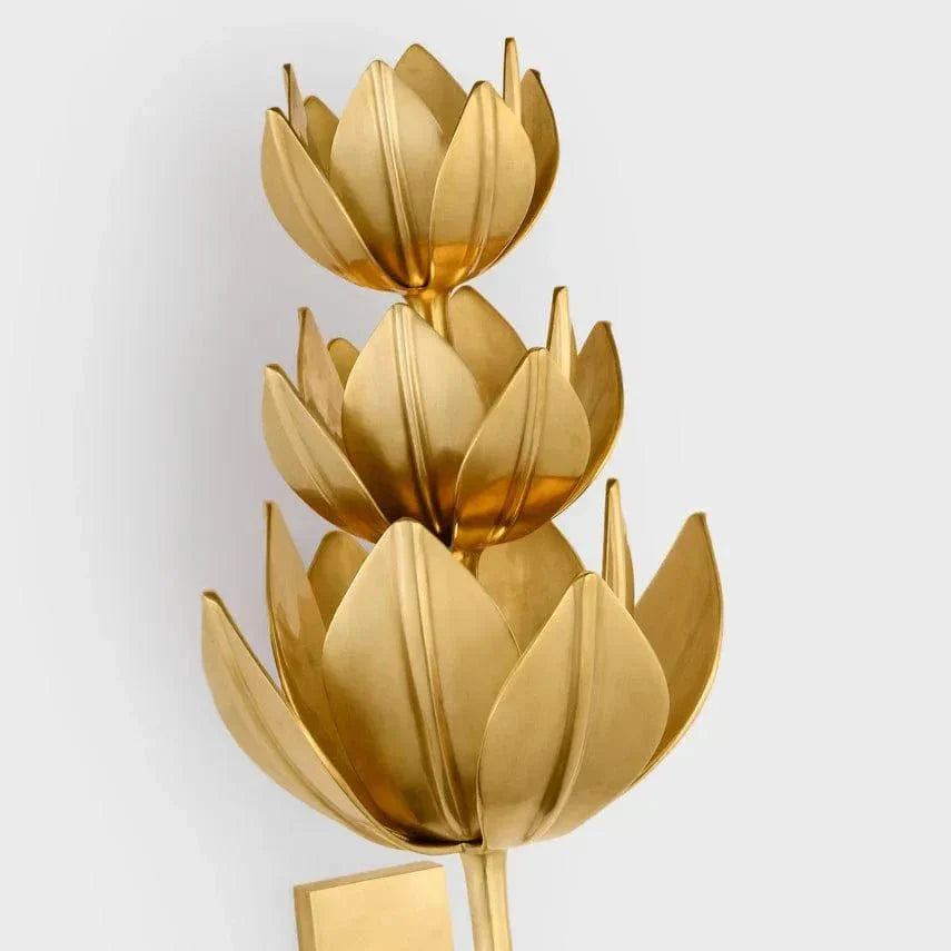 Alberto Extra Large Three Tier Sconce, a premium Decorative light by Visual Comfort & Co. Close - up image of its design.