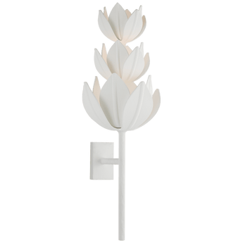 Alberto Extra Large Three Tier Sconce in Plaster White