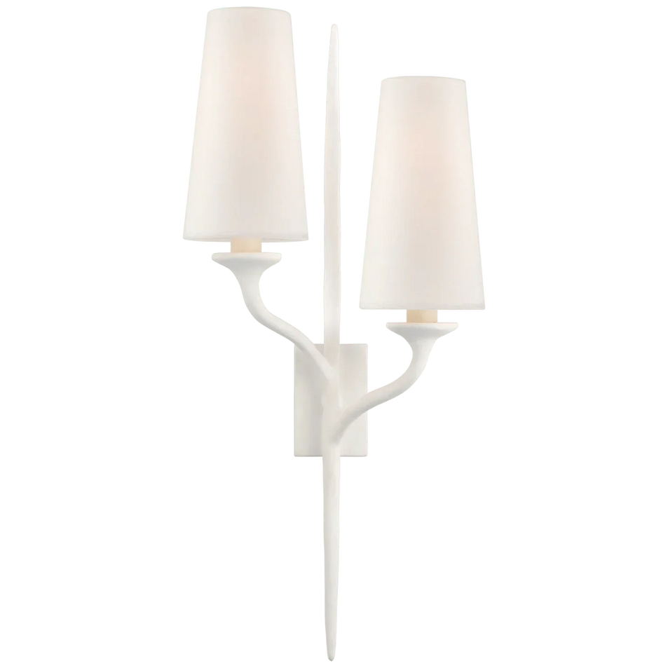 Iberia Double Left Sconce, a premium Decorative light by Visual Comfort. Close - up image of its design.