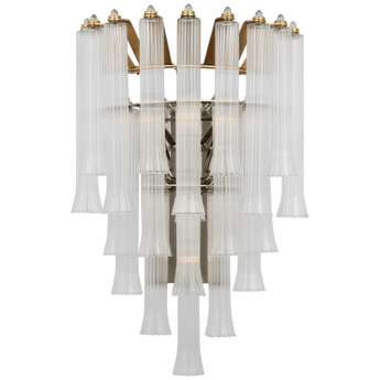 Lorelei Large Waterfall Sconce in Gild with Clear Glass