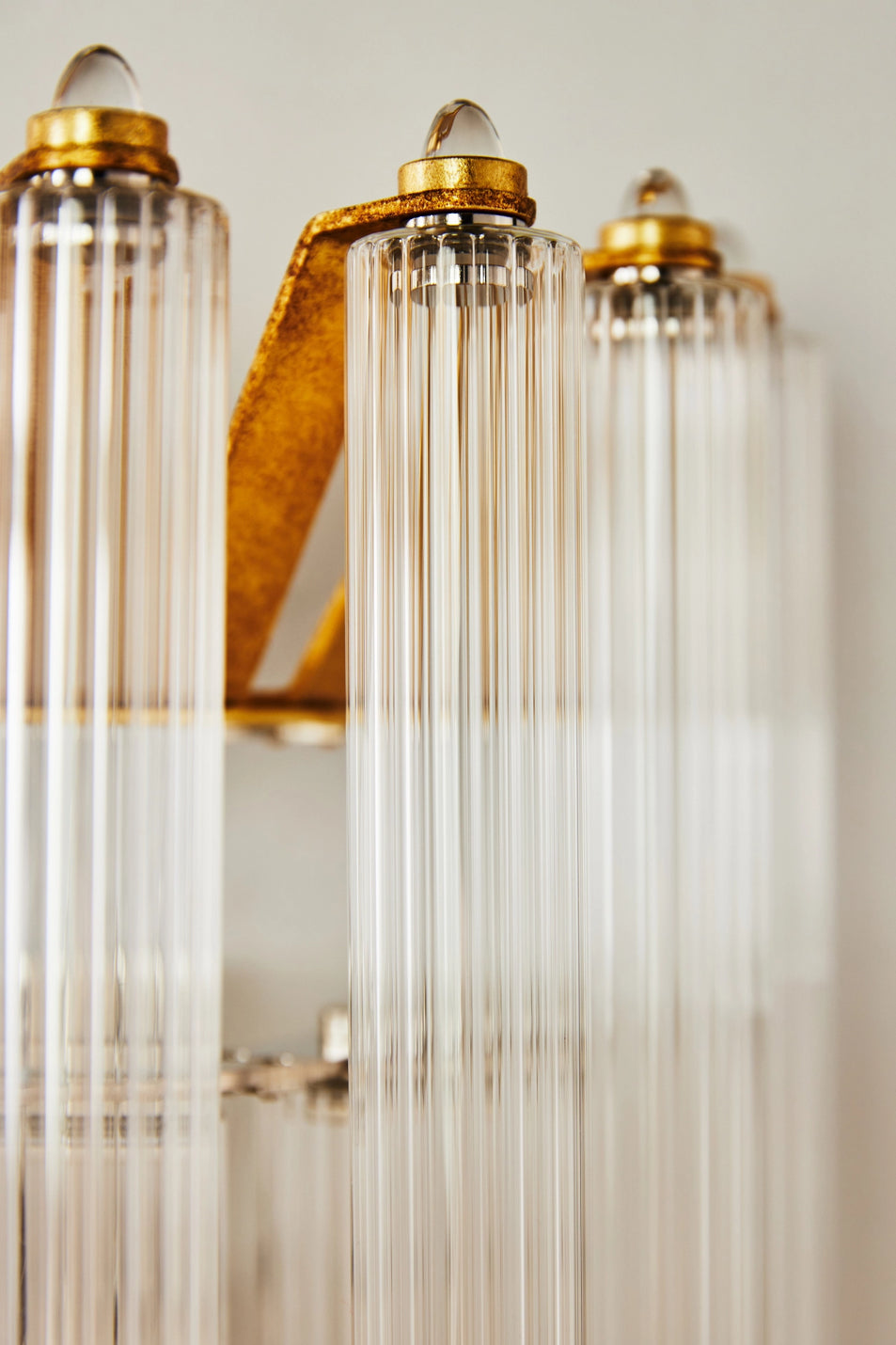 Lorelei Large Waterfall Sconce, a premium Decorative light by Visual Comfort & Co. Close - up image of its design.