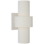 Chalmette Medium Layered Sconce in Plaster White