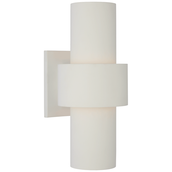 Chalmette Medium Layered Sconce in Plaster White