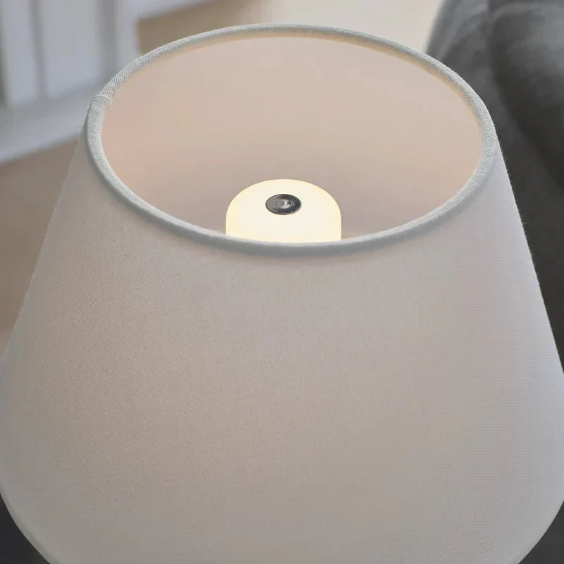 Talia 13" Cordless Accent Lamp, a premium Cordless & Rechargeable light by Visual Comfort & Co. Close - up image of its design.