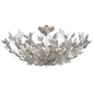 Farfalle Large Semi-Flush Mount in Burnished Silver Leaf
